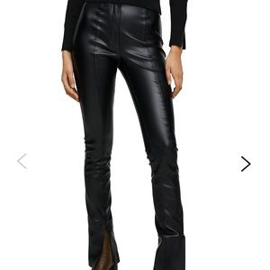 Mango Faux Leather Pants